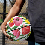 Colorful Tulip Pattern Print Basketball