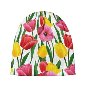 Colorful Tulip Pattern Print Beanie