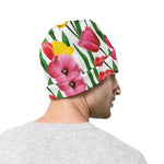 Colorful Tulip Pattern Print Beanie