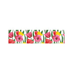 Colorful Tulip Pattern Print Bed Runner
