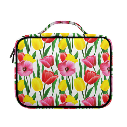Colorful Tulip Pattern Print Briefcase Bible Bag
