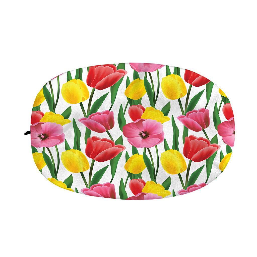 Colorful Tulip Pattern Print Car Side Mirror Covers