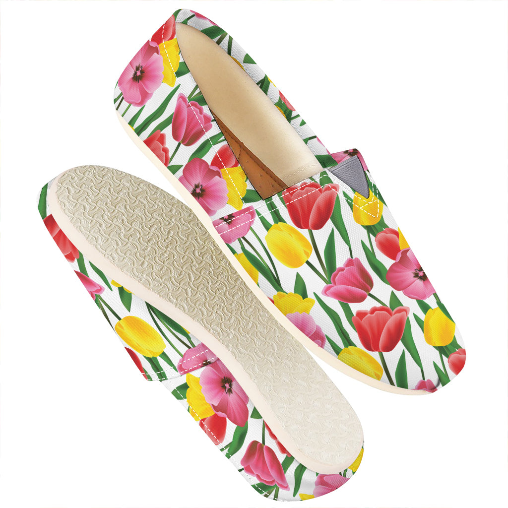 Colorful Tulip Pattern Print Casual Shoes