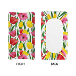 Colorful Tulip Pattern Print Changing Pad Cover