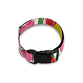 Colorful Tulip Pattern Print Dog Collar