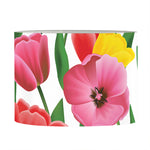 Colorful Tulip Pattern Print Drum Lamp Shade