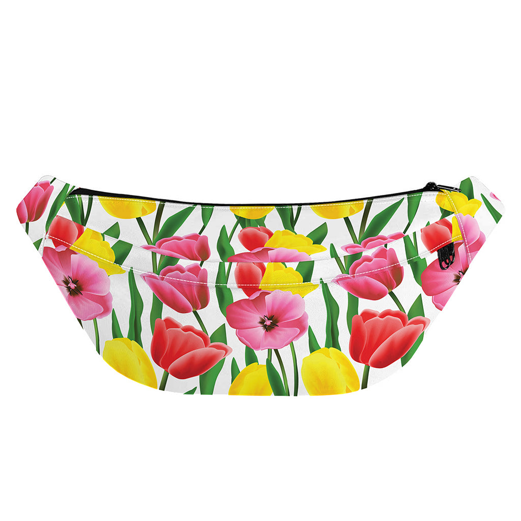 Colorful Tulip Pattern Print Fanny Pack