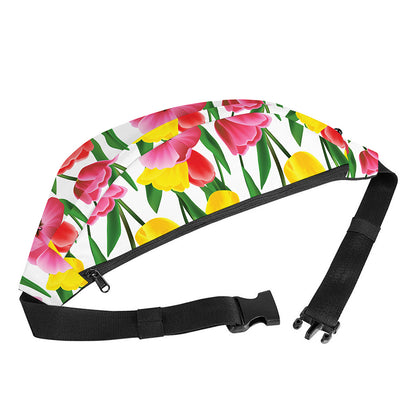 Colorful Tulip Pattern Print Fanny Pack