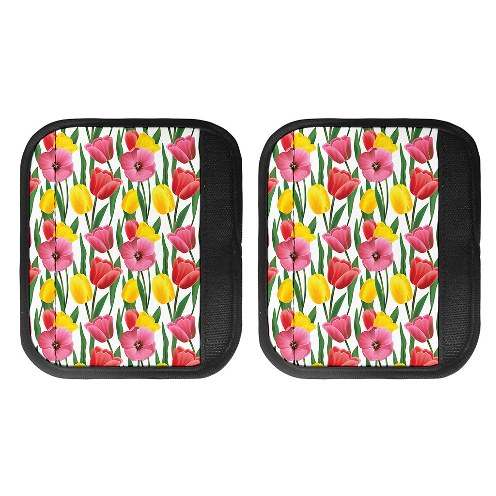 Colorful Tulip Pattern Print Handle Covers