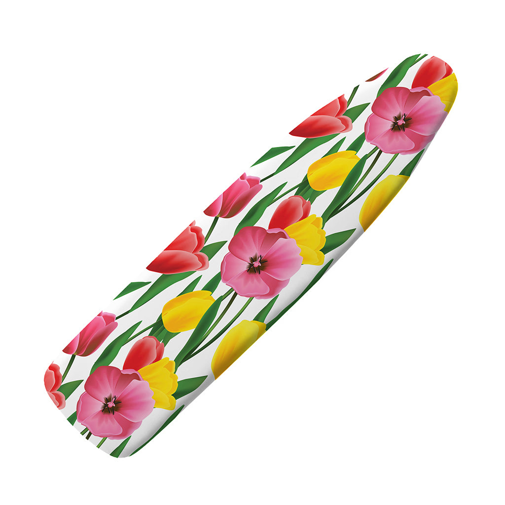 Colorful Tulip Pattern Print Ironing Board Cover