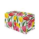 Colorful Tulip Pattern Print Leather Tissue Box Cover