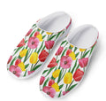 Colorful Tulip Pattern Print Mesh Casual Shoes
