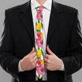 Colorful Tulip Pattern Print Necktie