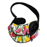 Colorful Tulip Pattern Print Pet Sling Carrier