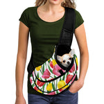 Colorful Tulip Pattern Print Pet Sling Carrier