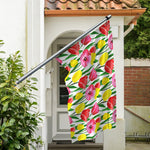 Colorful Tulip Pattern Print Polyester Flag