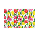 Colorful Tulip Pattern Print Polyester Flag