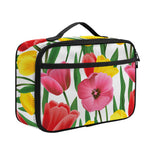 Colorful Tulip Pattern Print Portable Lunch Bag