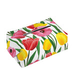 Colorful Tulip Pattern Print Rectangle Tissue Box Cover