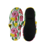Colorful Tulip Pattern Print Slippers