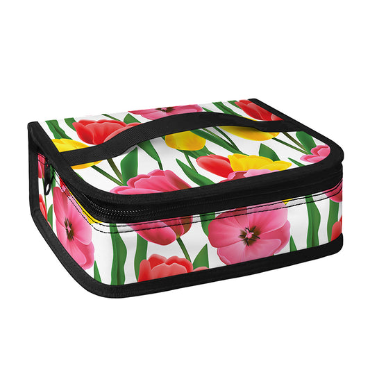 Colorful Tulip Pattern Print Small Lunch Bag