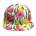 Colorful Tulip Pattern Print Snapback Cap