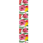 Colorful Tulip Pattern Print Table Runner