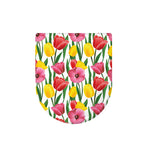 Colorful Tulip Pattern Print Toilet Lid Cover