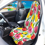 Colorful Tulip Pattern Print Waterproof Car Seat Cover