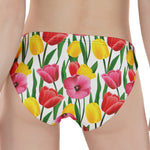 Colorful Tulip Pattern Print Women's Panties