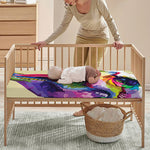 Colorful Tyrannosaurus Rex Print Baby Crib Sheet