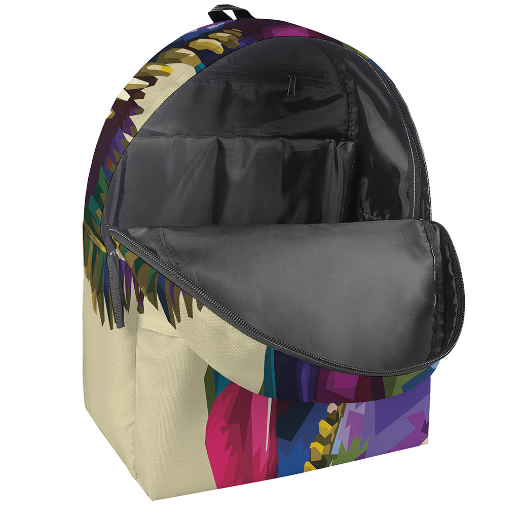 Colorful Tyrannosaurus Rex Print Backpack