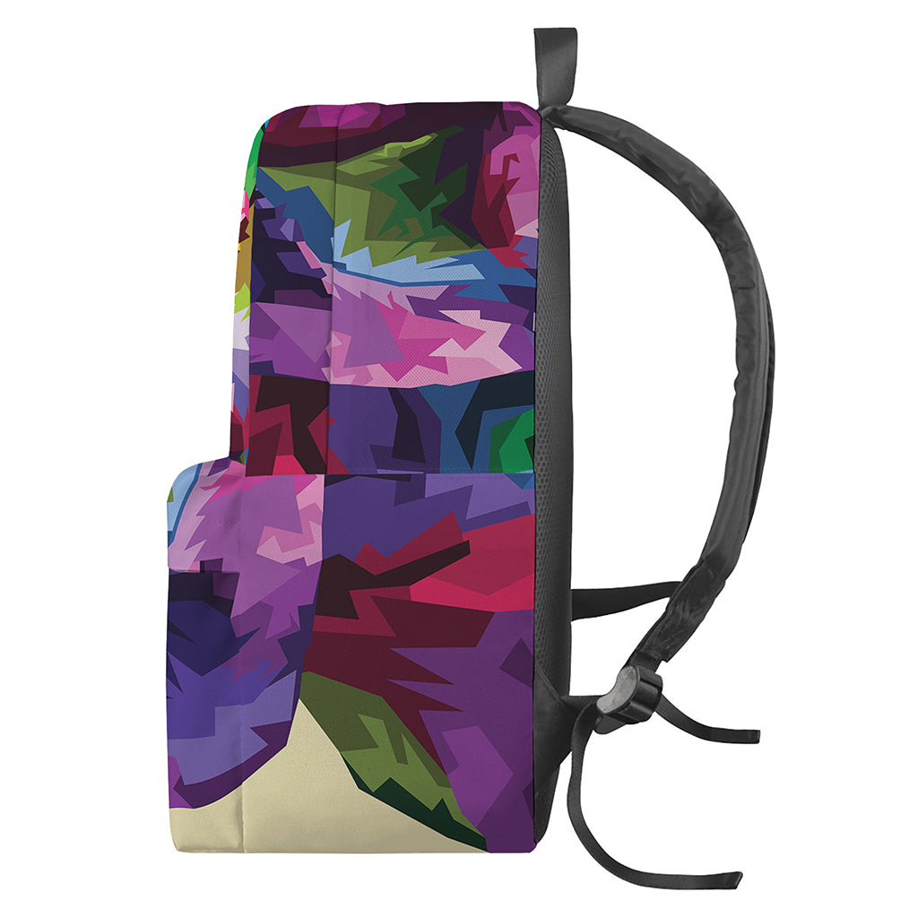 Colorful Tyrannosaurus Rex Print Backpack