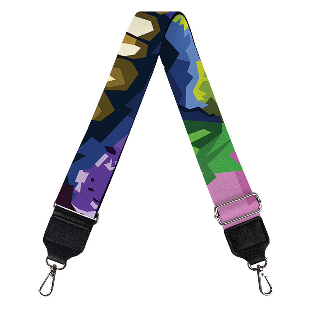 Colorful Tyrannosaurus Rex Print Bag Strap
