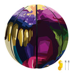 Colorful Tyrannosaurus Rex Print Basketball