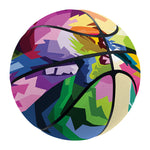 Colorful Tyrannosaurus Rex Print Basketball