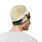 Colorful Tyrannosaurus Rex Print Beanie