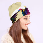 Colorful Tyrannosaurus Rex Print Beanie