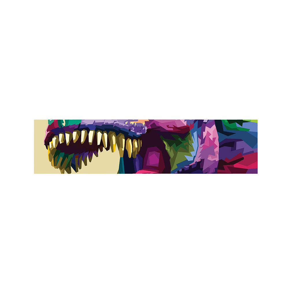 Colorful Tyrannosaurus Rex Print Bed Runner