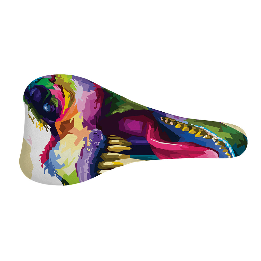 Colorful Tyrannosaurus Rex Print Bicycle Seat Cover