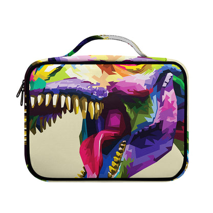 Colorful Tyrannosaurus Rex Print Briefcase Bible Bag