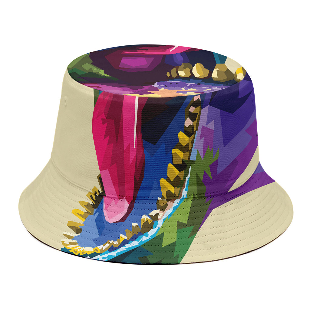 Colorful Tyrannosaurus Rex Print Bucket Hat