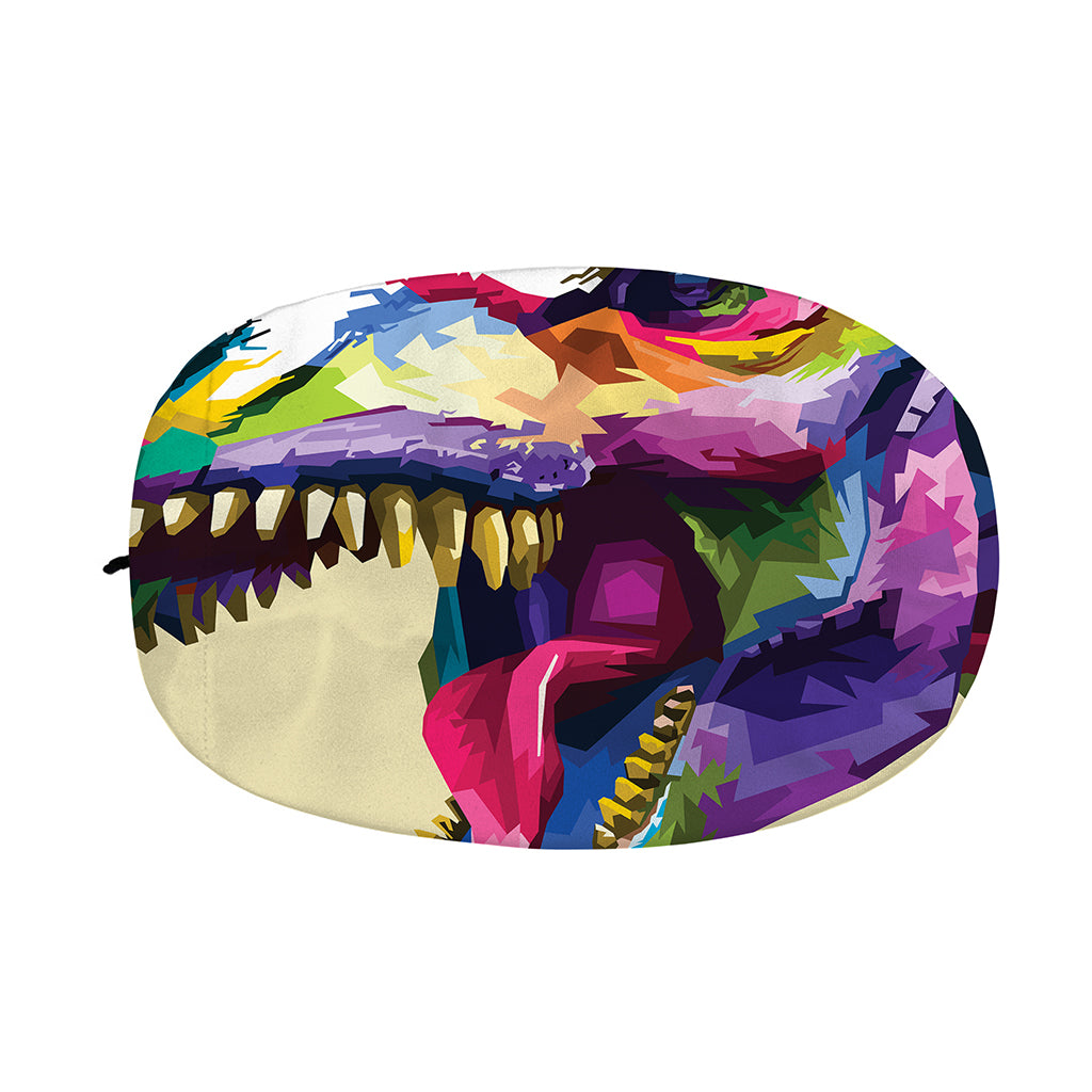 Colorful Tyrannosaurus Rex Print Car Side Mirror Covers