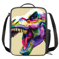 Colorful Tyrannosaurus Rex Print Crossbody Lunch Bag