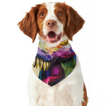 Colorful Tyrannosaurus Rex Print Dog Bandana