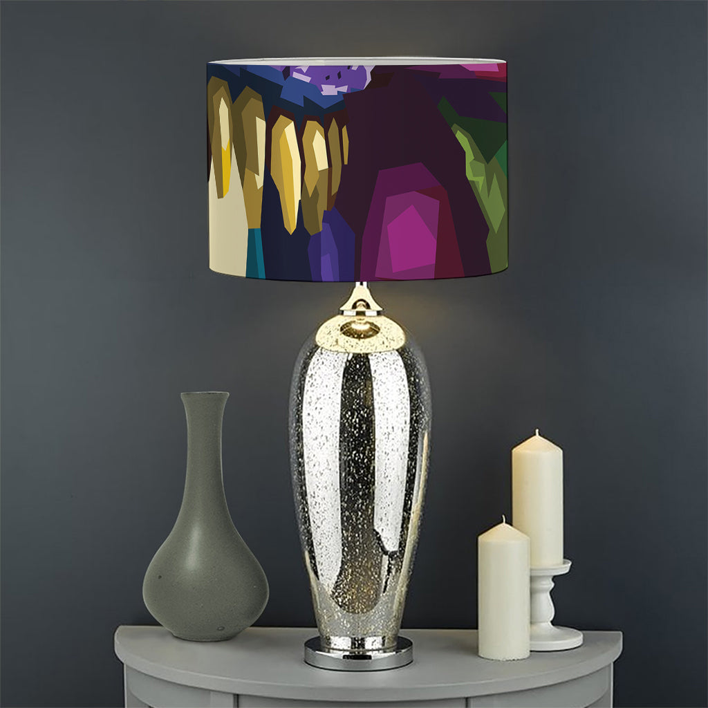Colorful Tyrannosaurus Rex Print Drum Lamp Shade