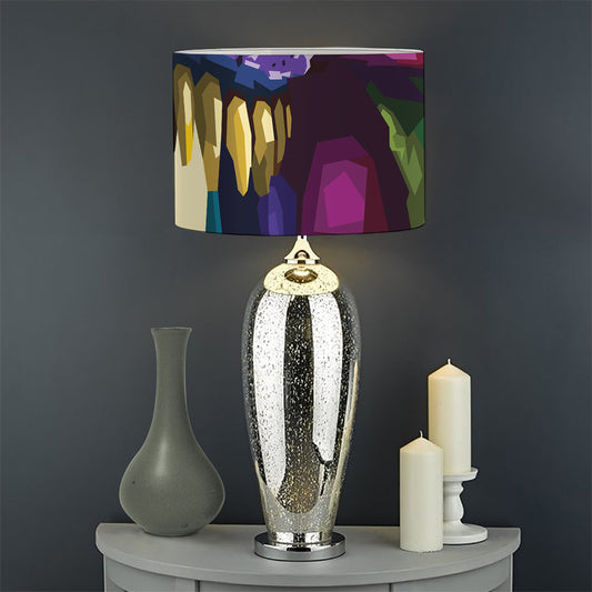 Colorful Tyrannosaurus Rex Print Drum Lamp Shade