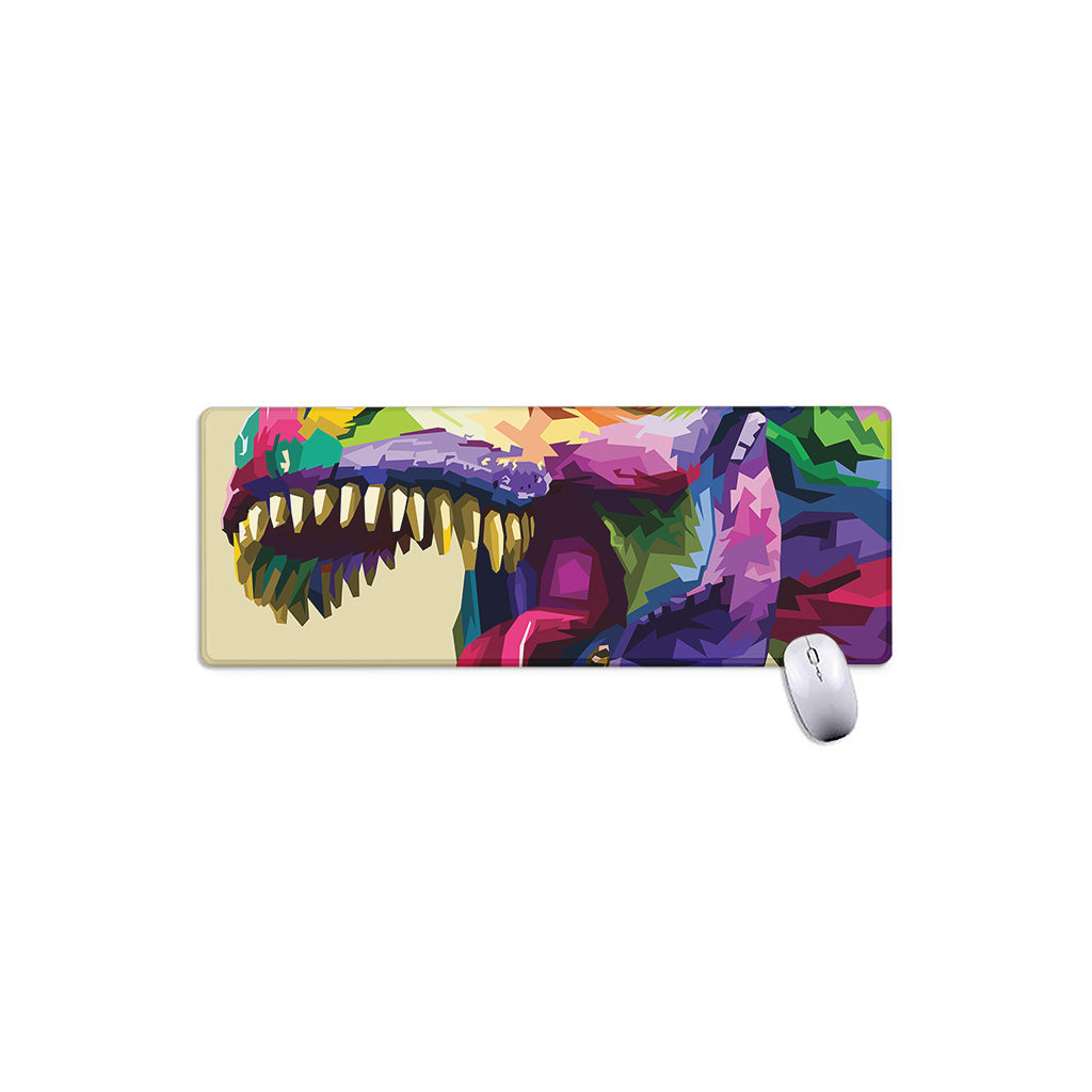 Colorful Tyrannosaurus Rex Print Extended Mouse Pad – GearFrost