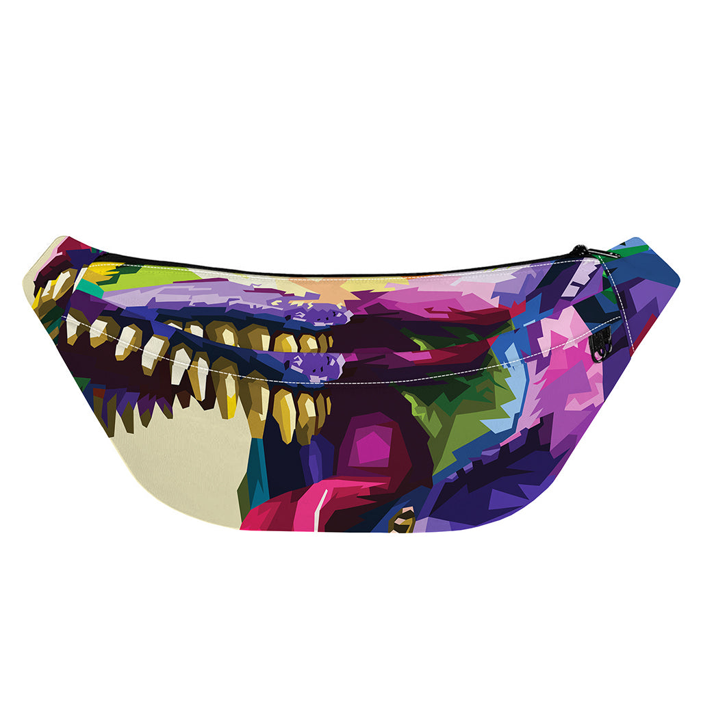 Colorful Tyrannosaurus Rex Print Fanny Pack