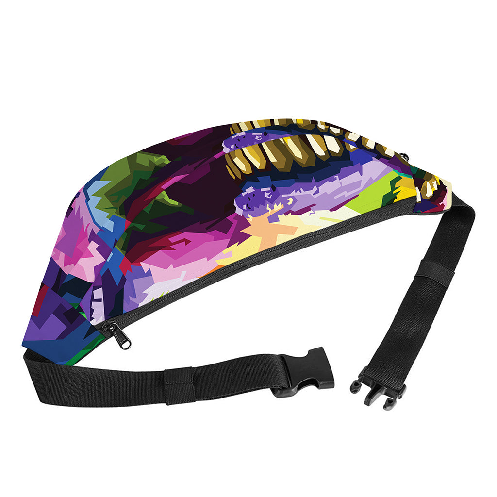Colorful Tyrannosaurus Rex Print Fanny Pack